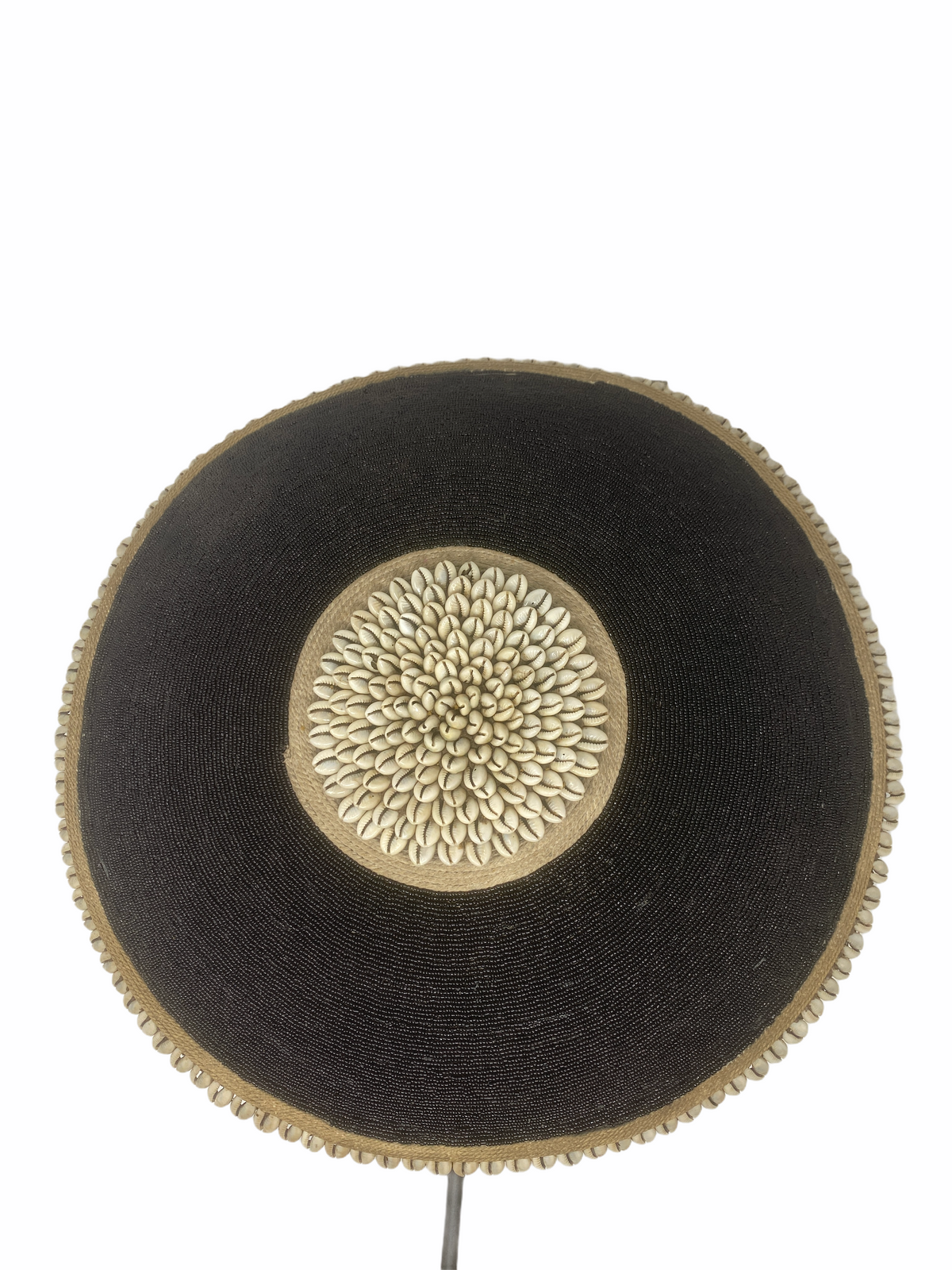 Cameroon Beaded Shield - L - 50cm Black