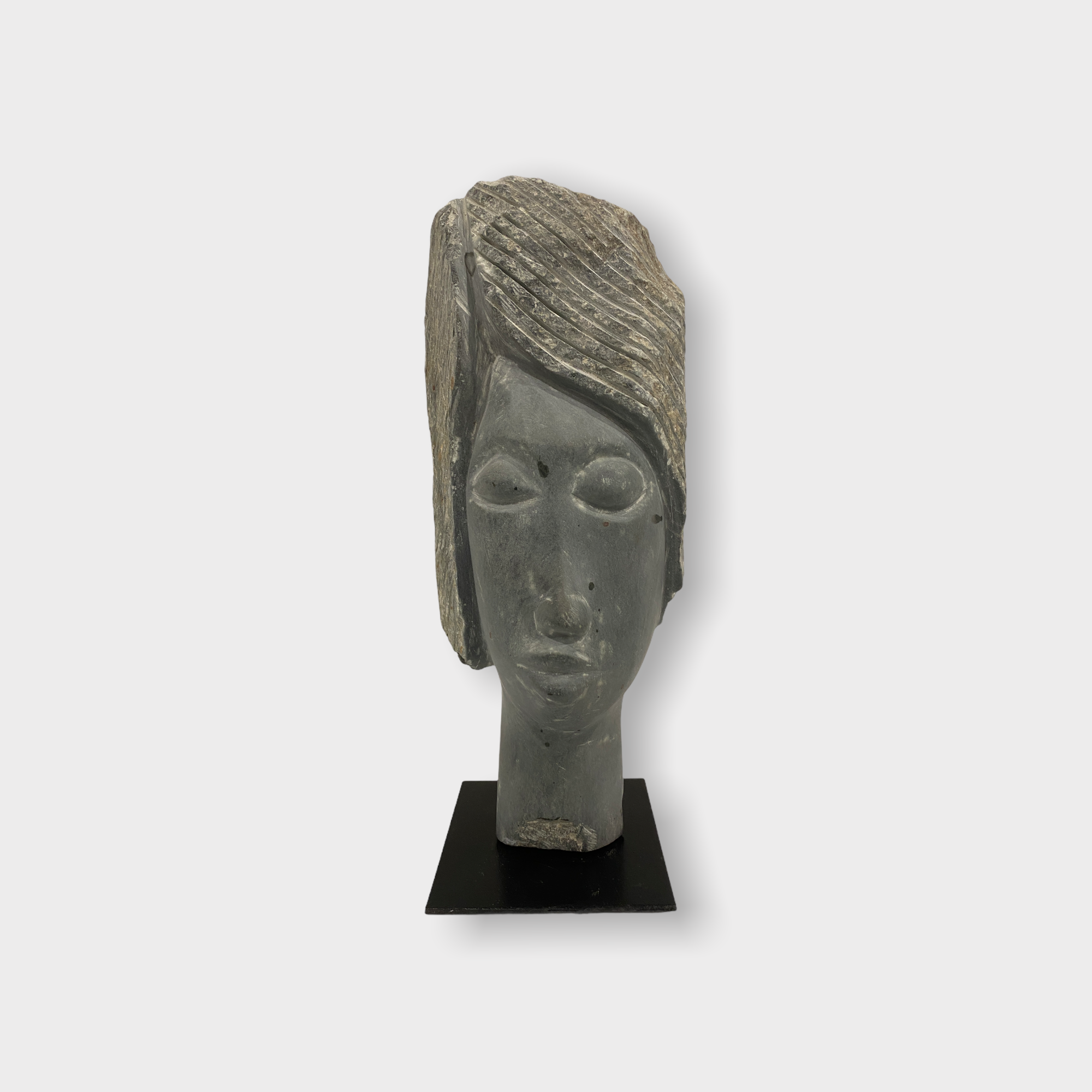 Stone head sculpture by Rizimu Chiwawa Zimbabwe (3113)