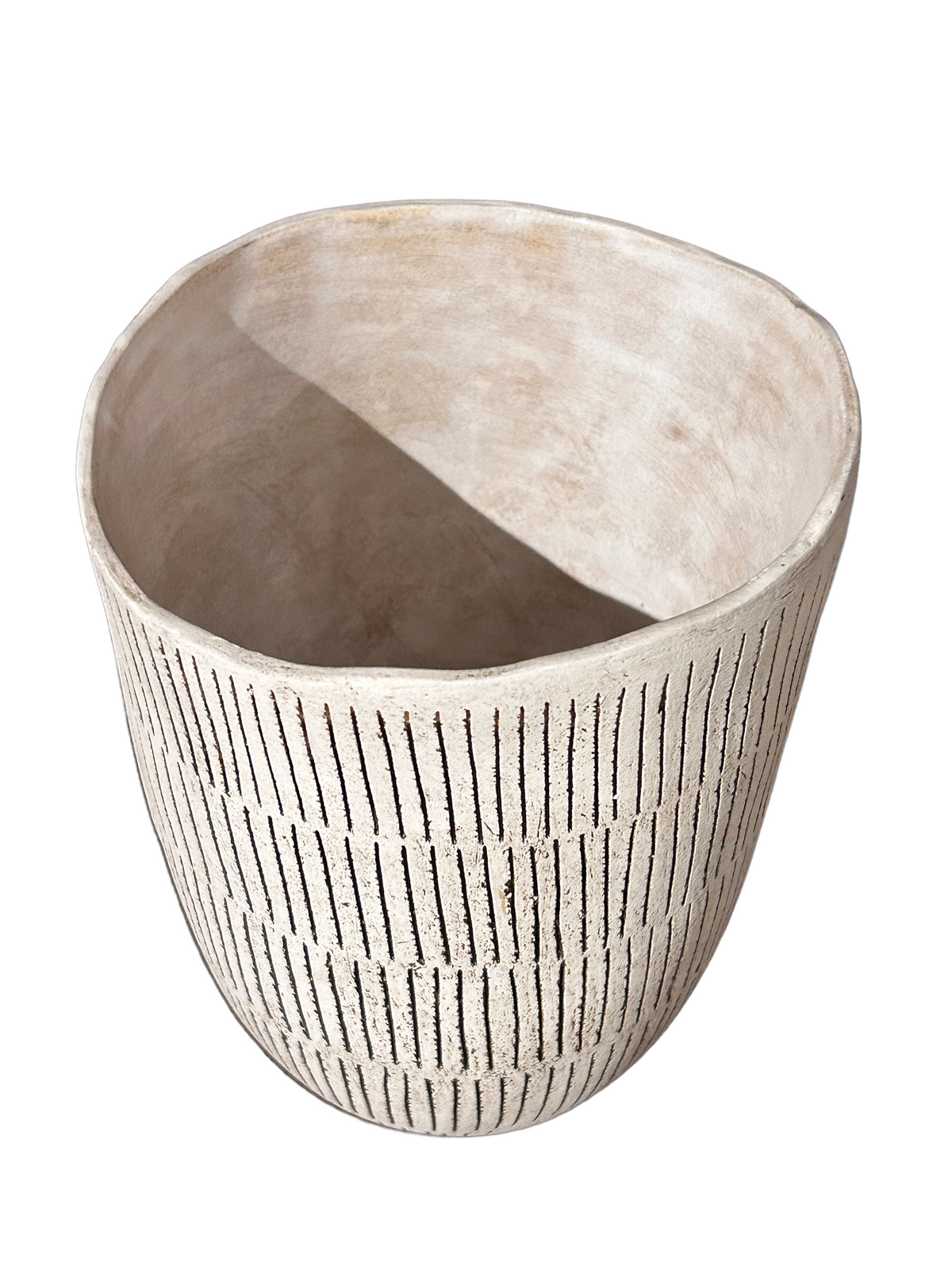 Handmade Line Work Ceramic Vase