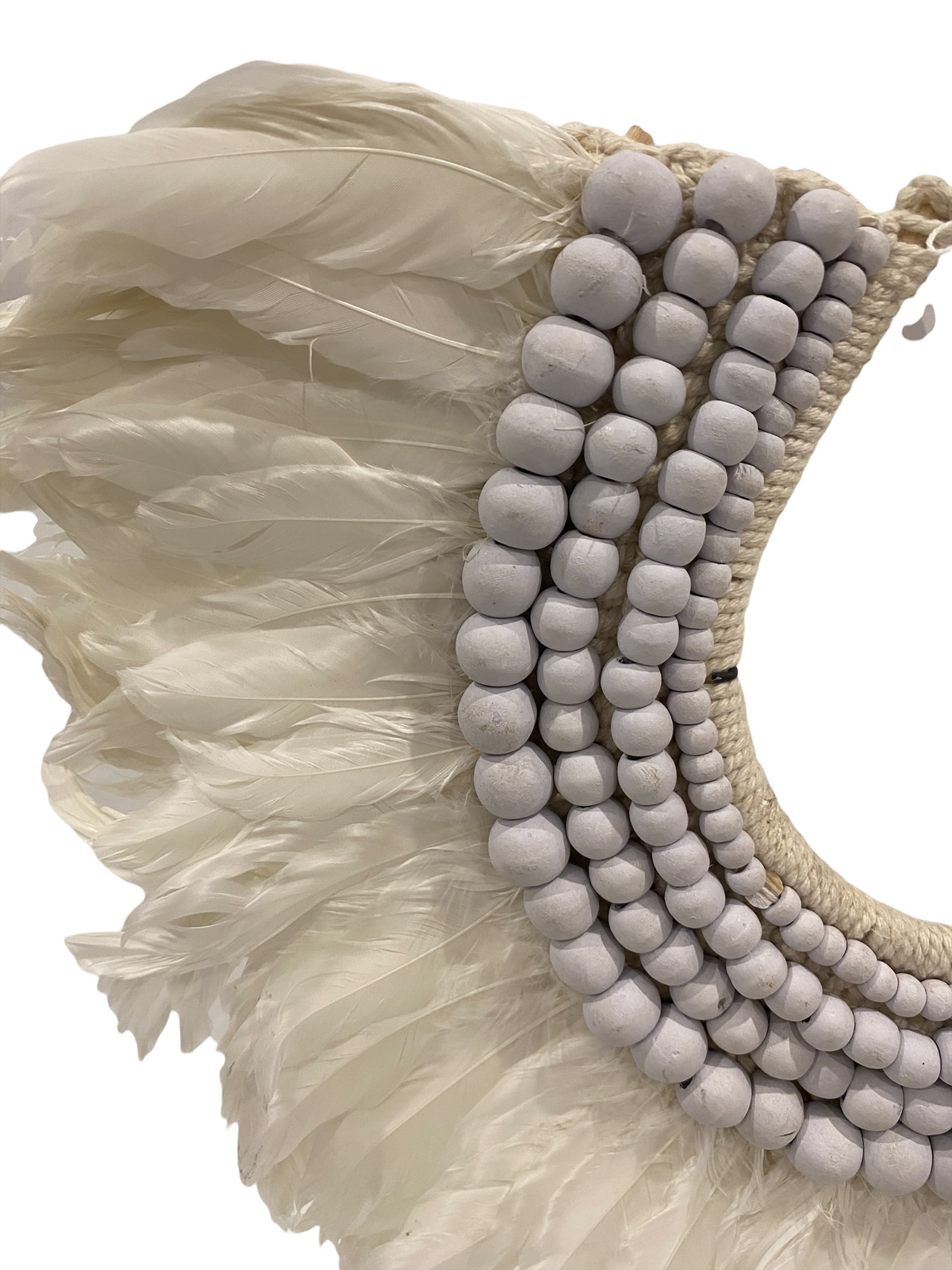 Handmade Feather & Shell necklace (2207)
