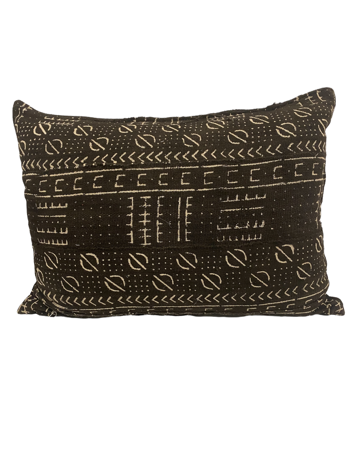 Mud Cloth Handwoven cushion - (184.13) Black