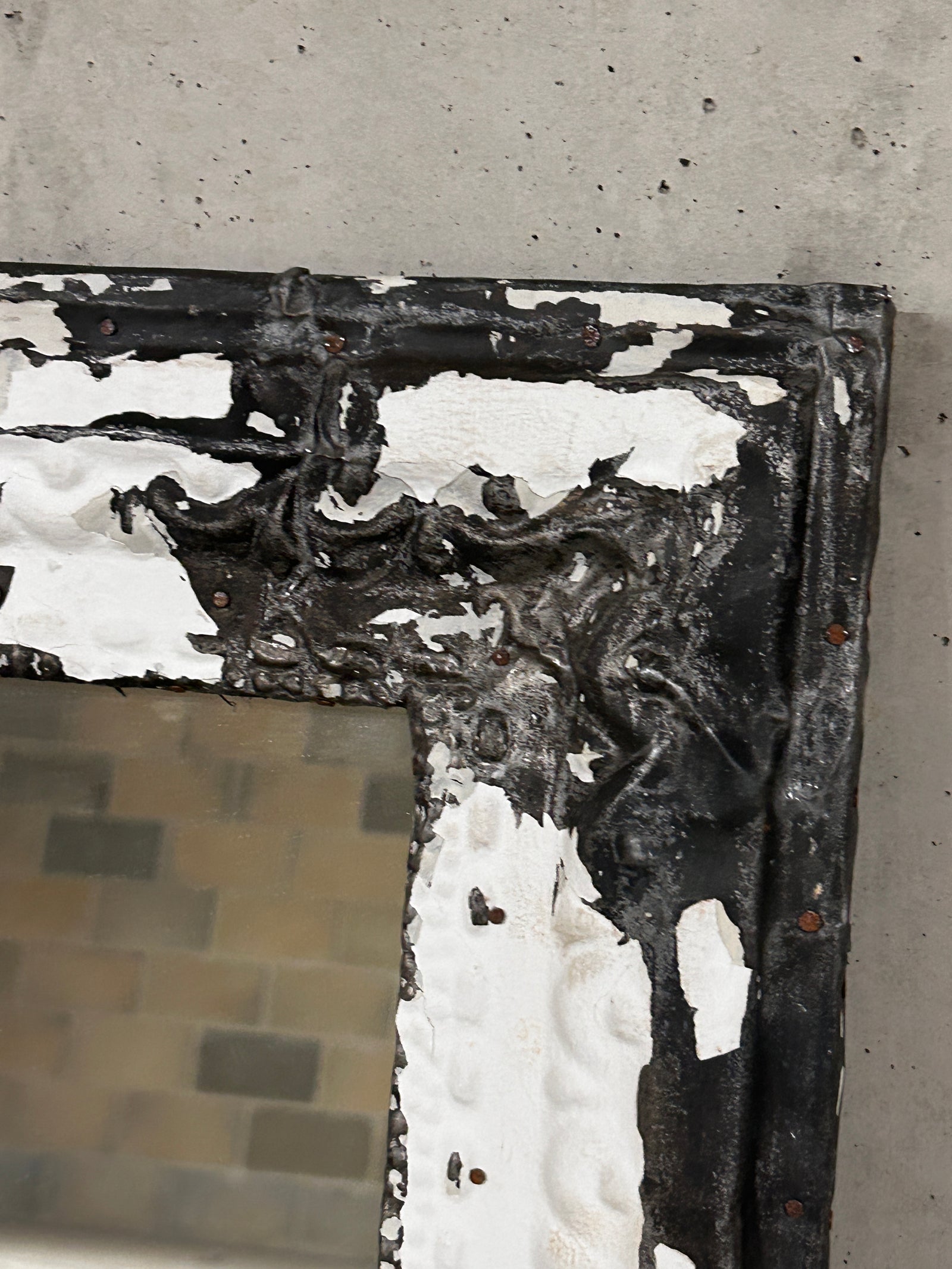 Pressed Tin Ceiling Tile Mirror (RW10)