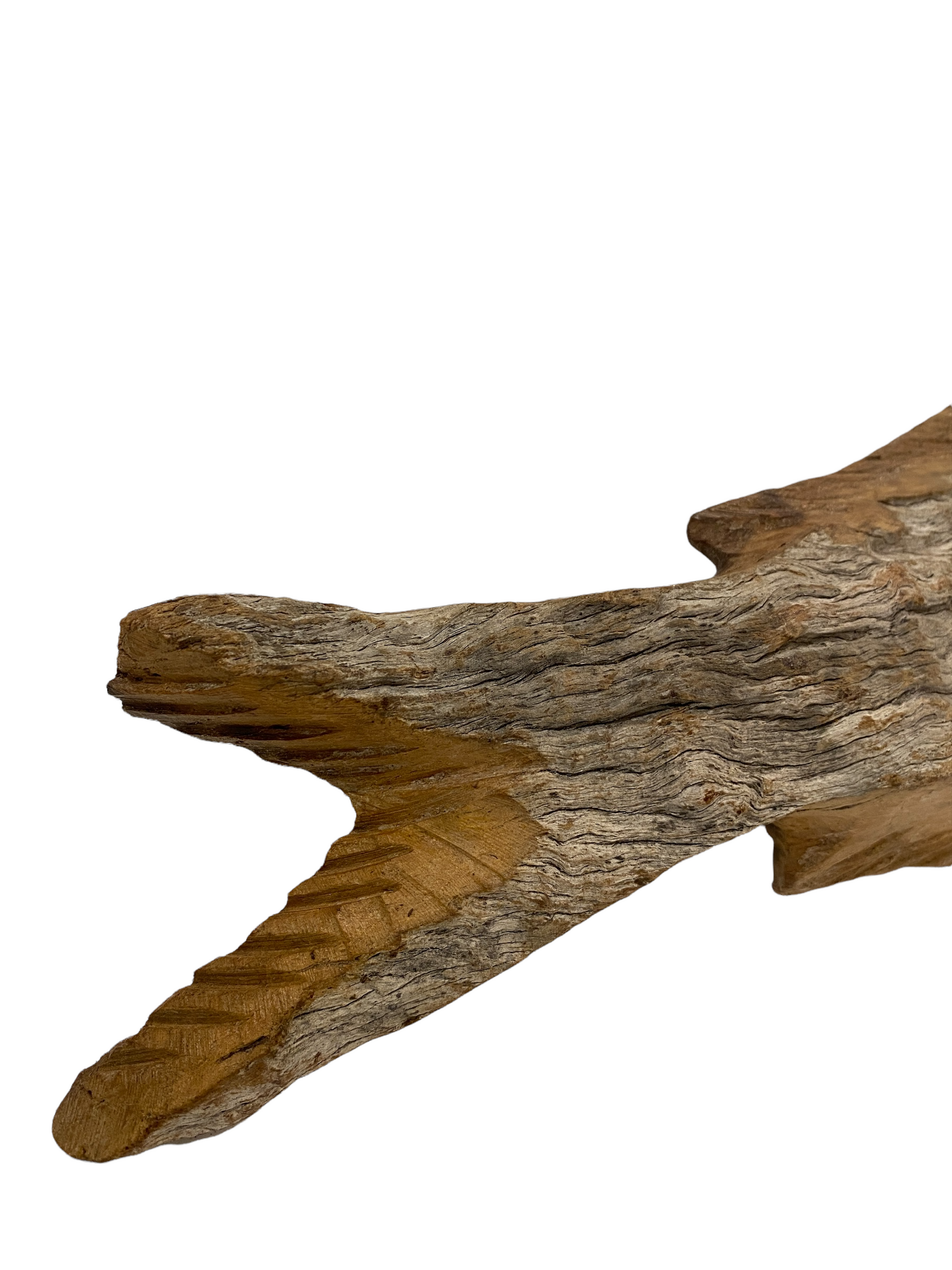 Driftwood Hand Carved Fish - (1303)
