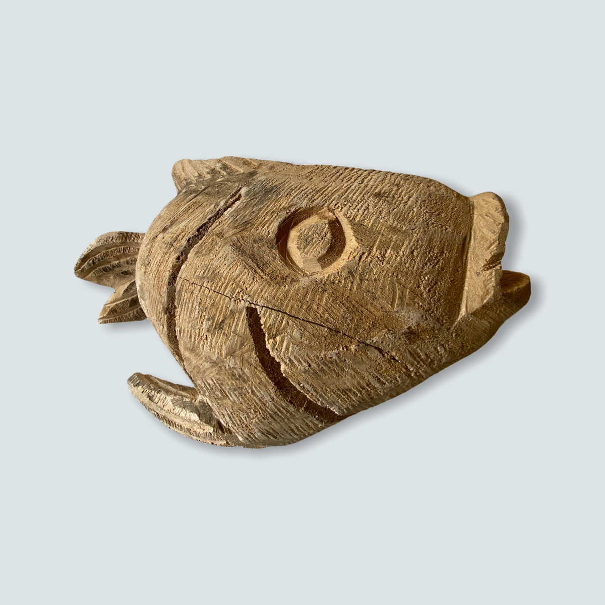 Mozambique hand carved Fish sculpture - M/L (01)
