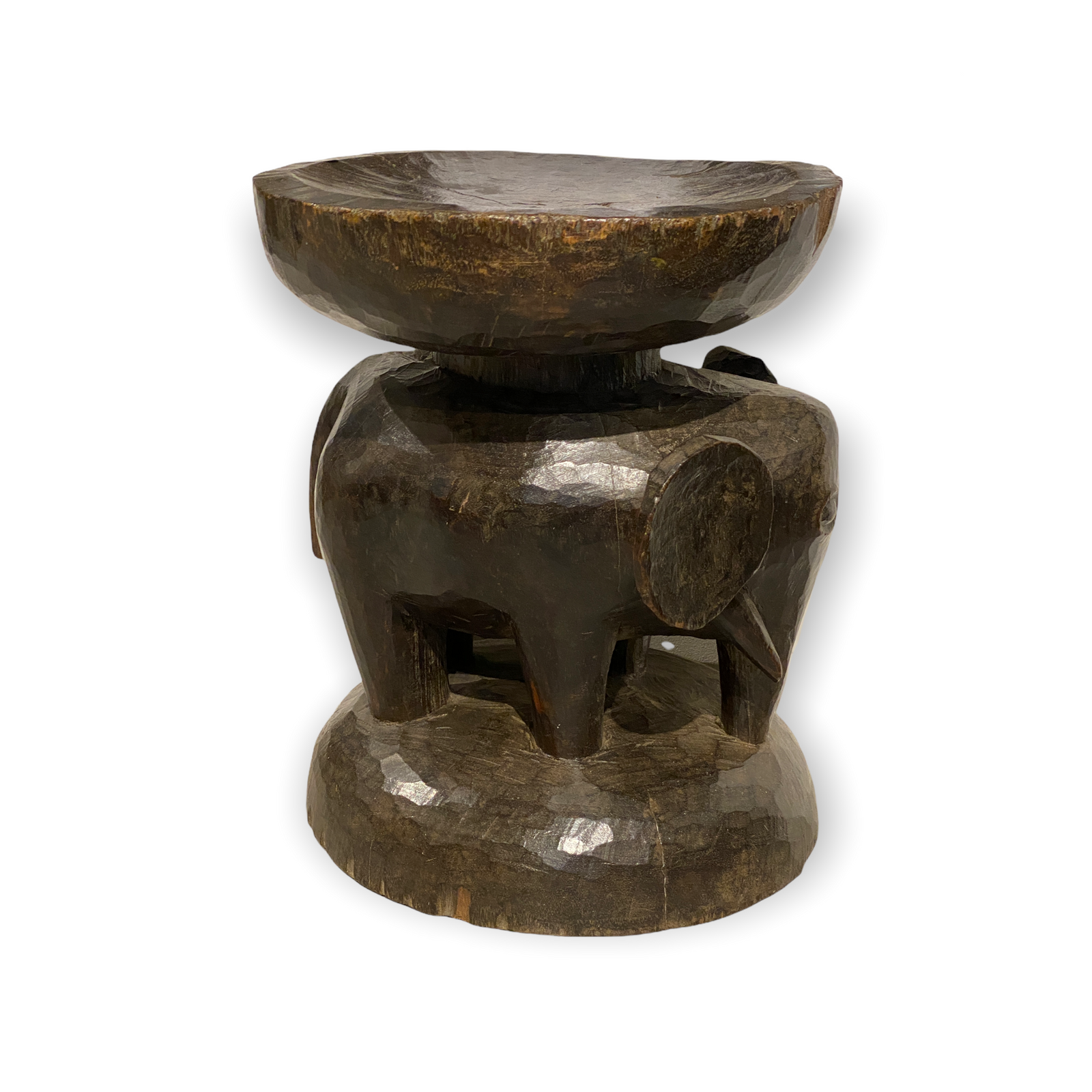 Tonga Stool - Old Elephant hand carved (01)
