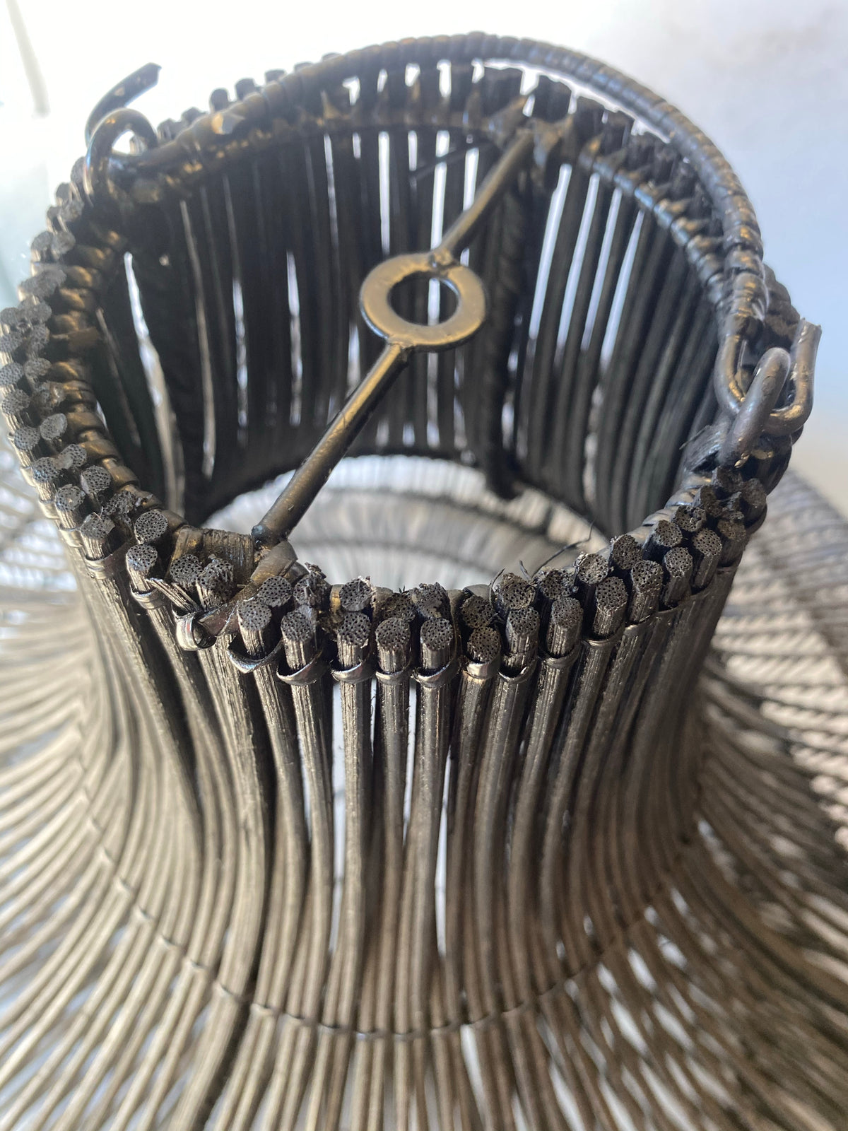 Rattan pendant - black Very Large