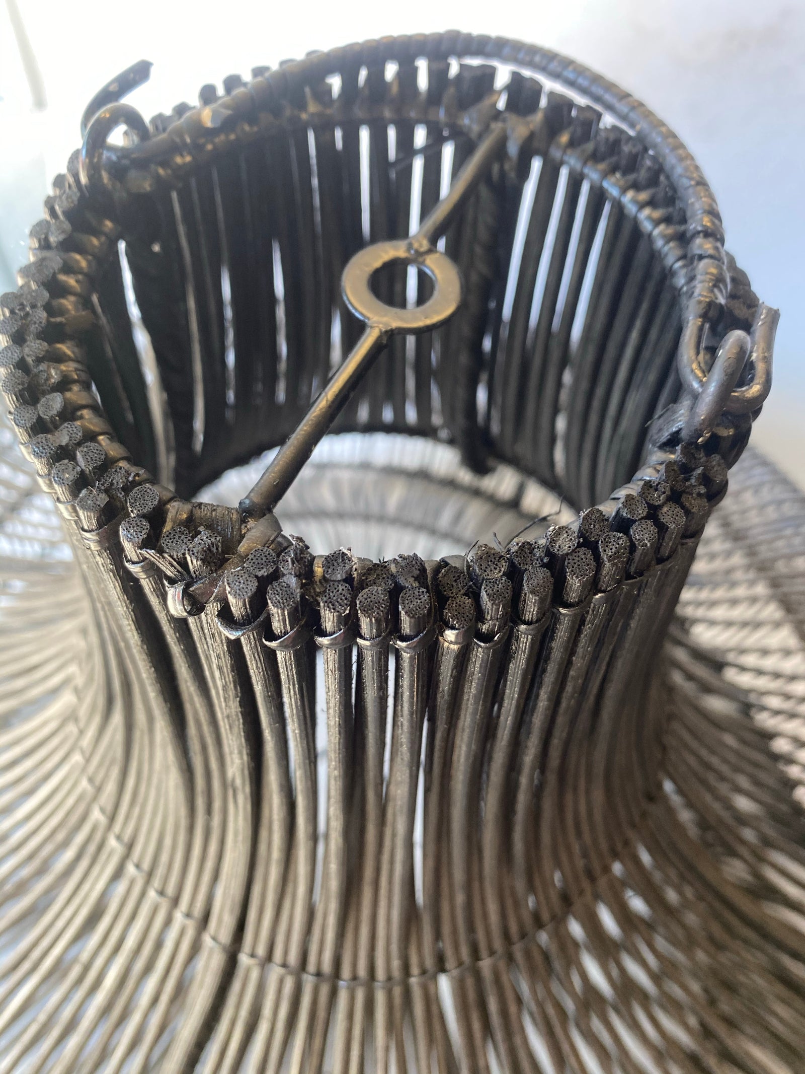 Rattan pendant - black Very Large