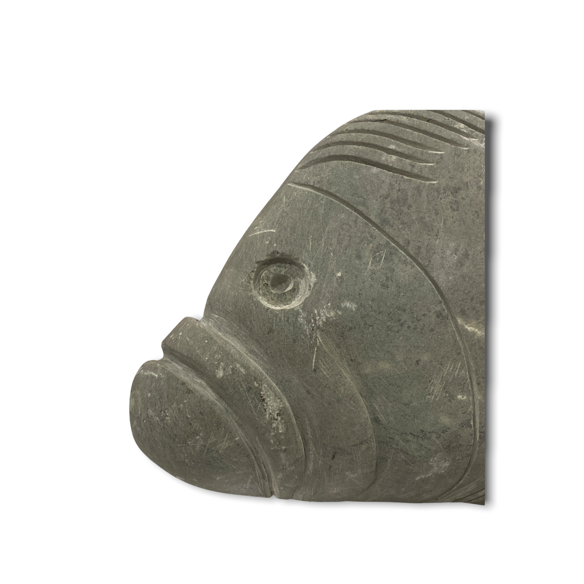 Stone Fish Sculpture - Zimbabwe (35.2)