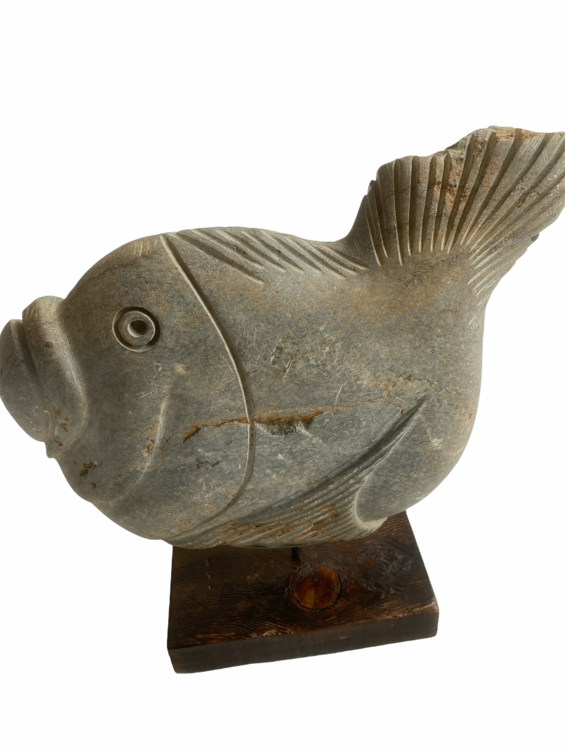 Stone Fish Sculpture - Zimbabwe (04)
