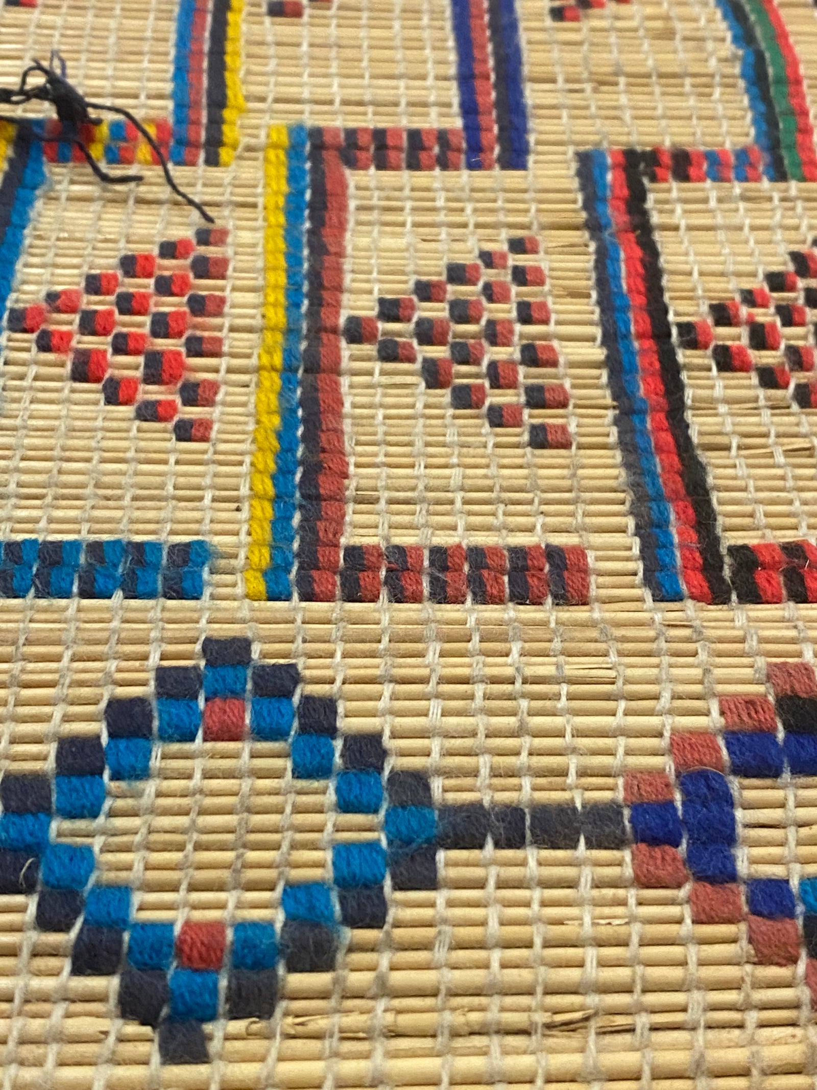Tuareg reed and textile mat - (40.1)