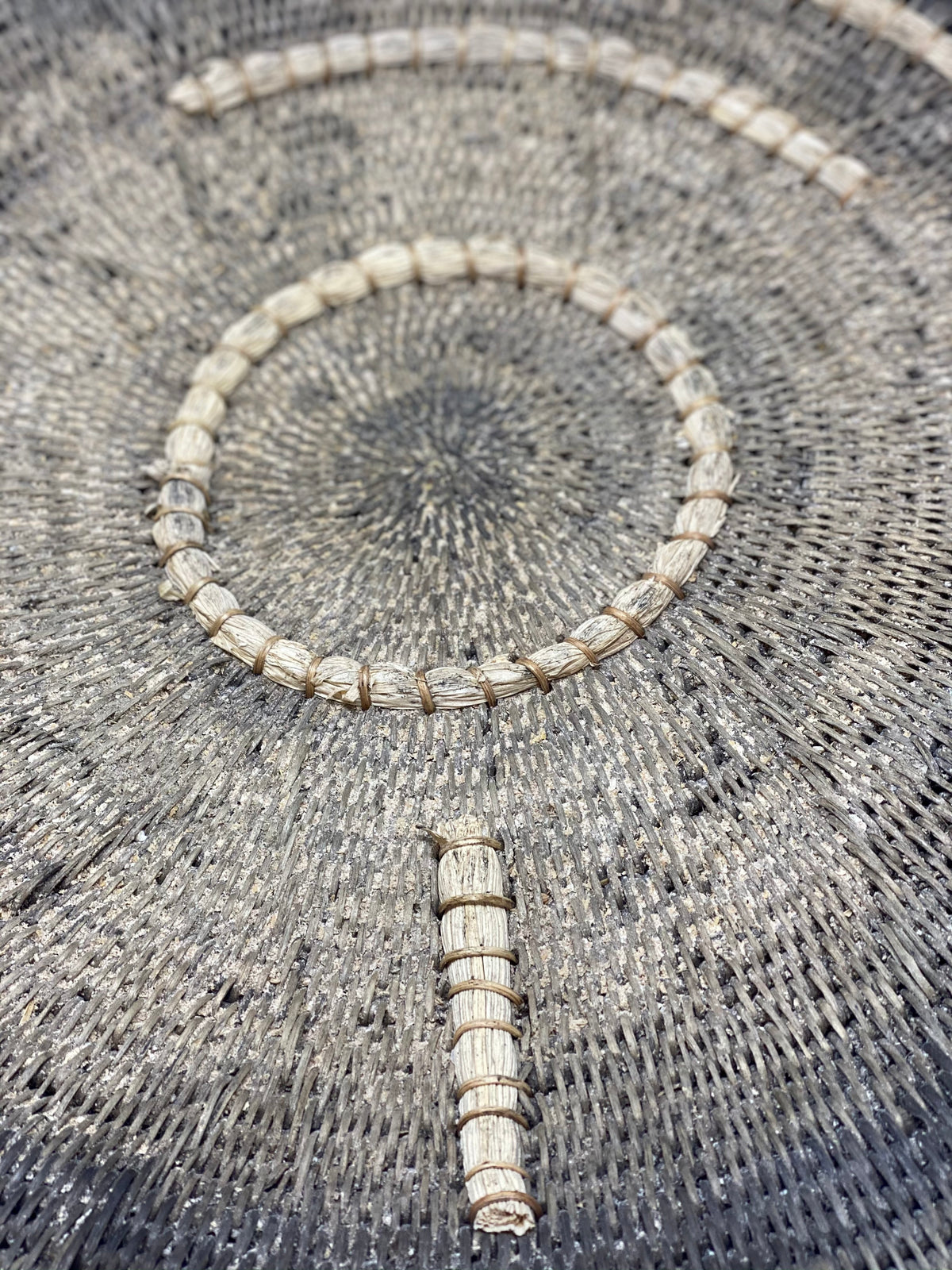 Vintage Makenge Basket - Zambia