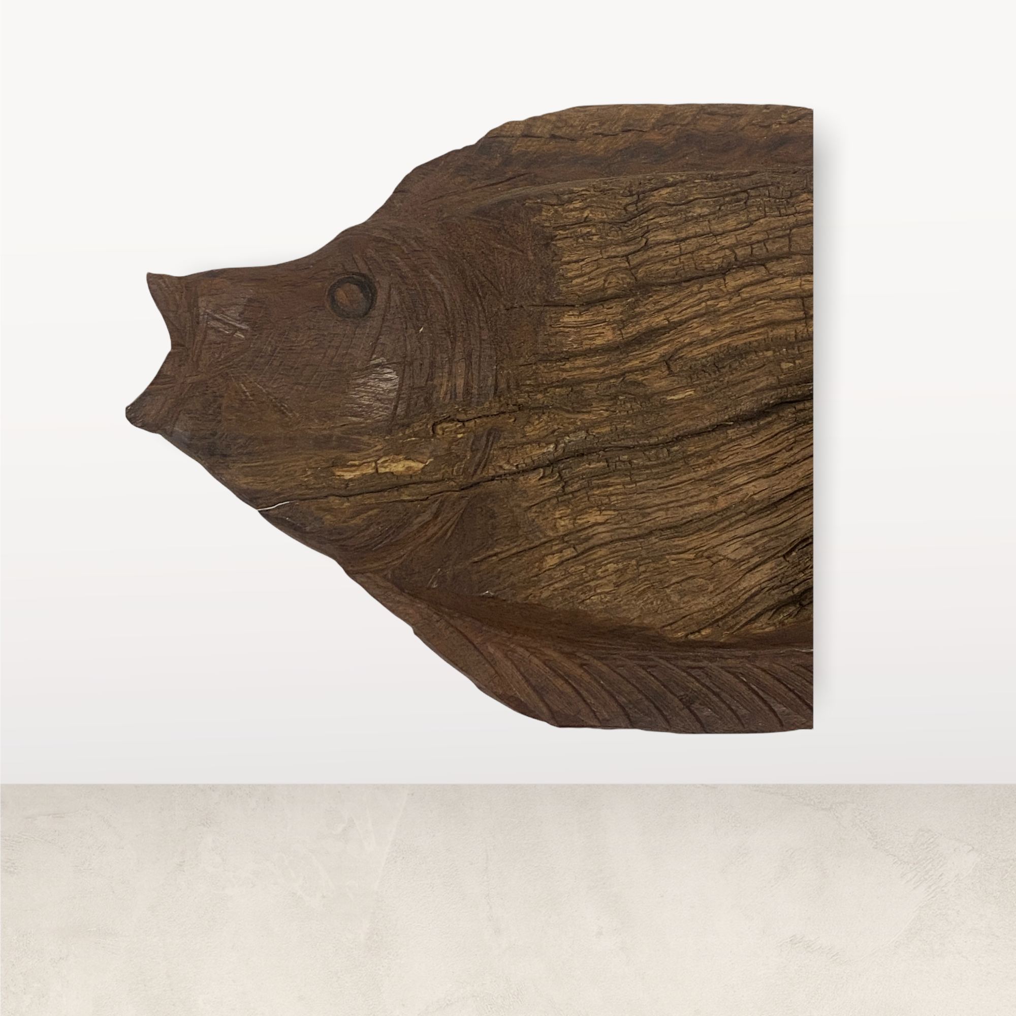 Driftwood Hand Carved Fish - (S01.5)