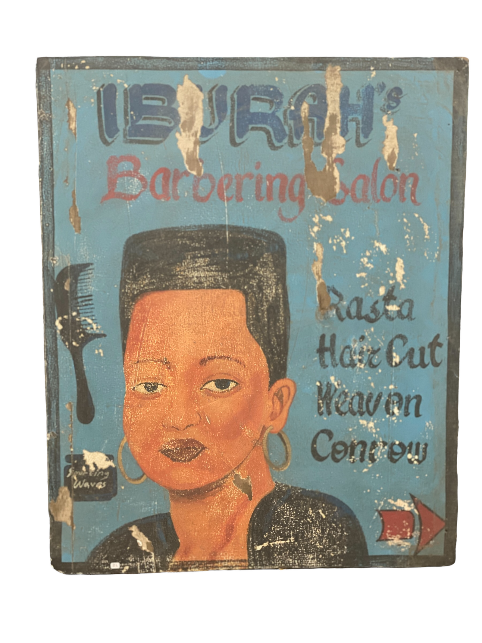 Vintage African Barber Shop Signs