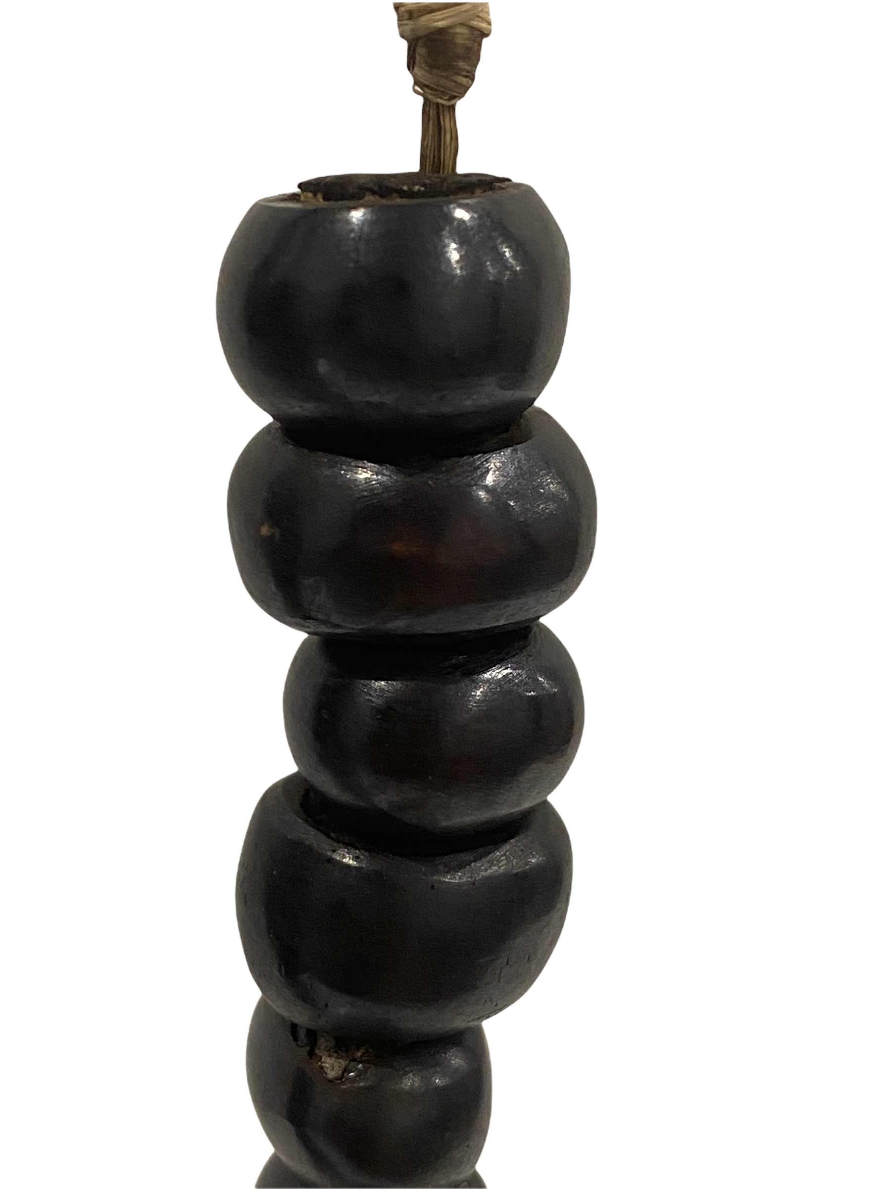 Kenya Beads Necklace - Rounded black (47.3)