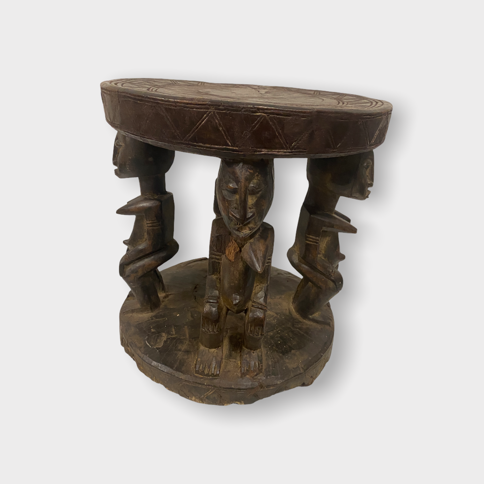 Baule stool - Hand carved - Ivory Coast (85.1)