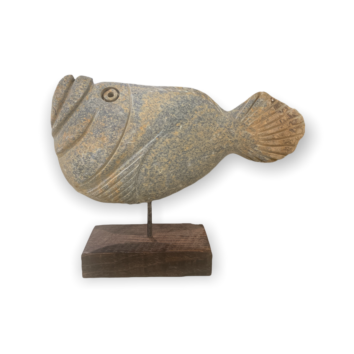 Stone Fish Sculpture - Zimbabwe Sml CW02
