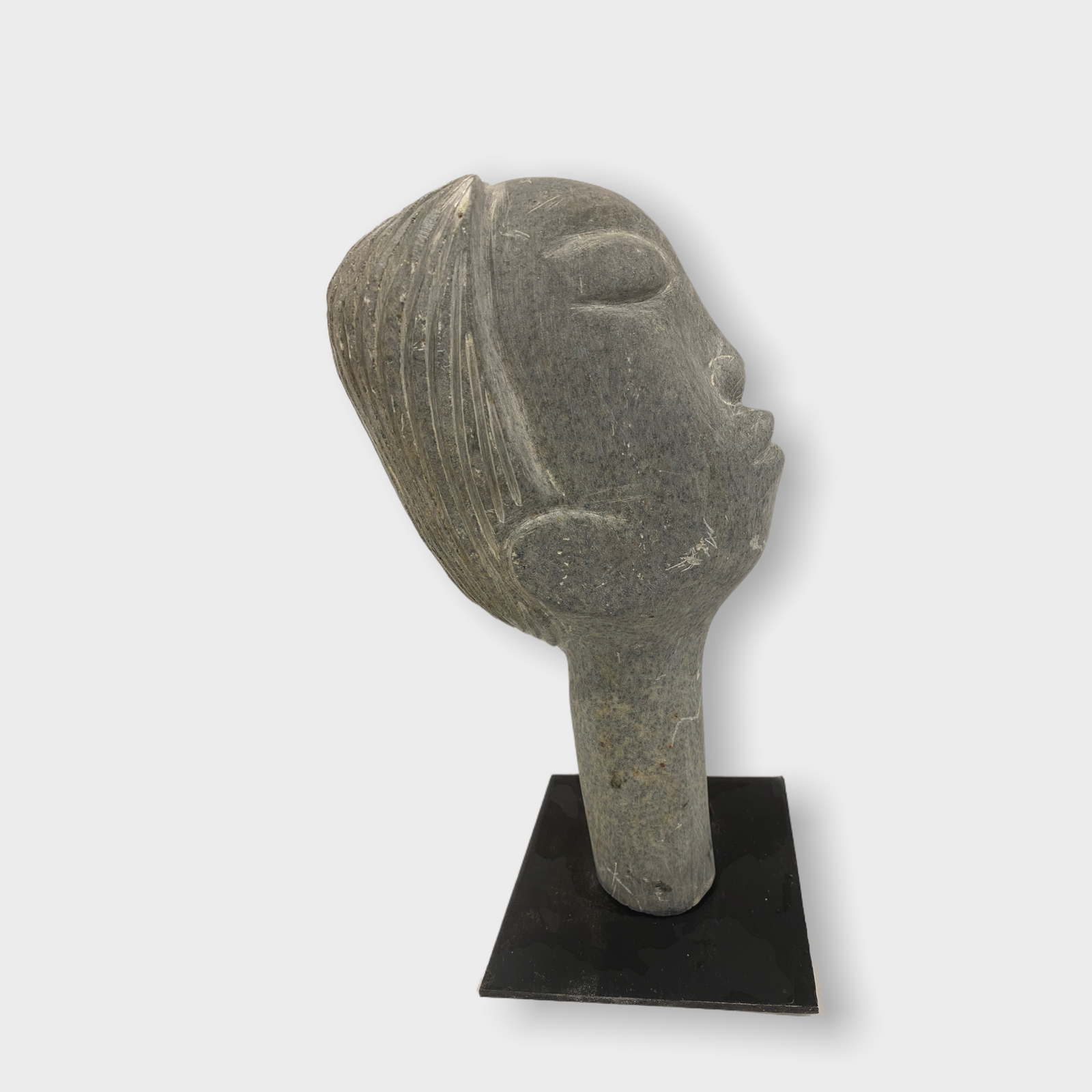 Stone head sculpture by Rizimu Chiwawa Zimbabwe (3009)