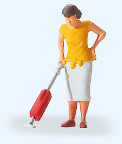 Why is she vacuuming the moss? This figure adds a hilarious contrast between domestic chores and the wild nature of a terrarium