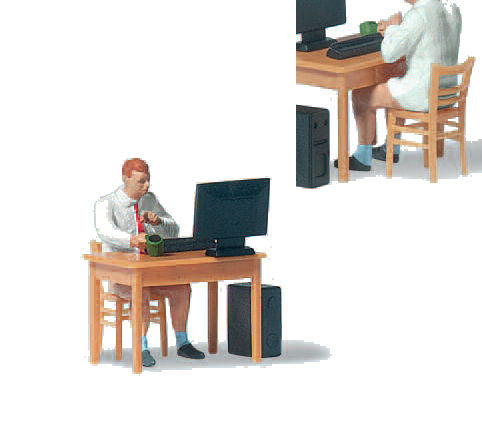 Working from Home Terrarium Figure 28250