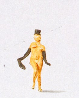 Burlesque dancer in costume
