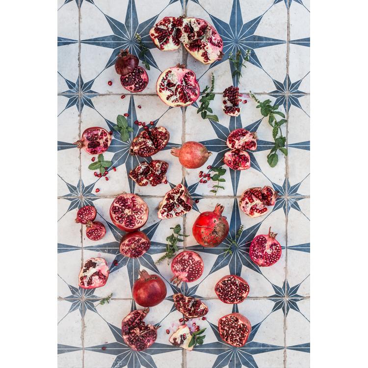 Tablecloth - Pomegranite & Mint